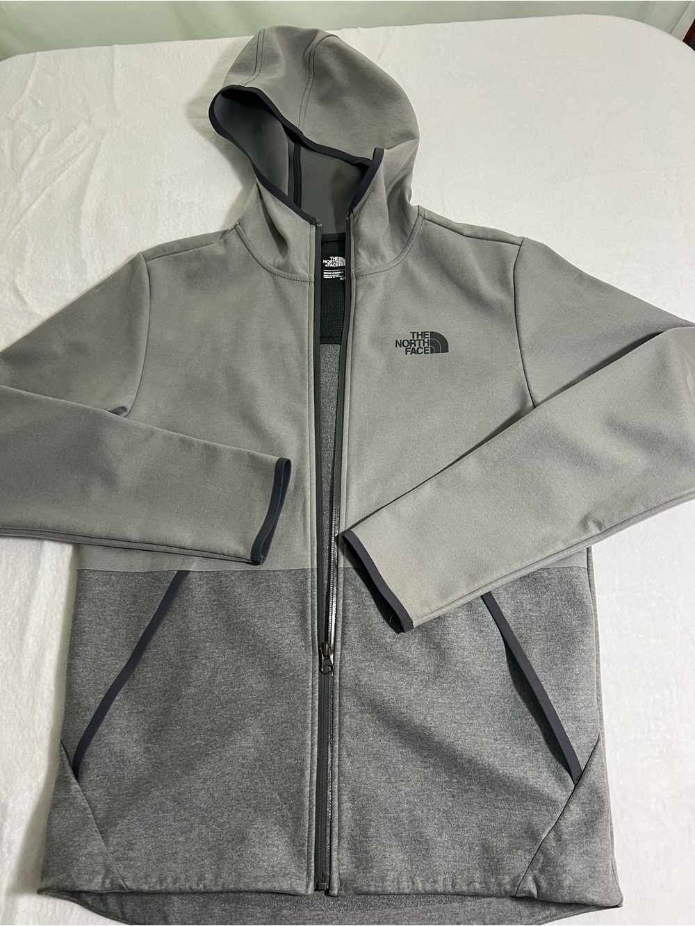 The North Face Men's Two-Tone Gray Hooded Jacket